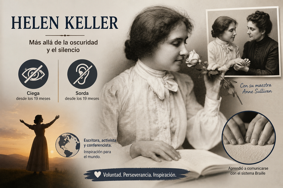 Historia de Helen Keller: Transformando obstáculos en oportunidades